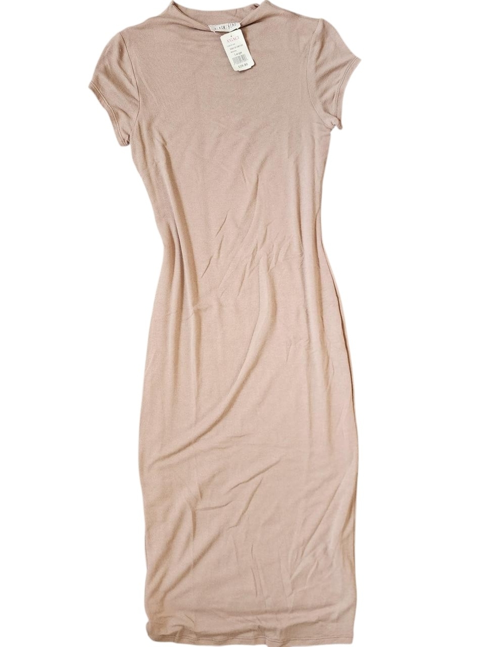 a'gaci Mocha Short Sleeve Midi Dress